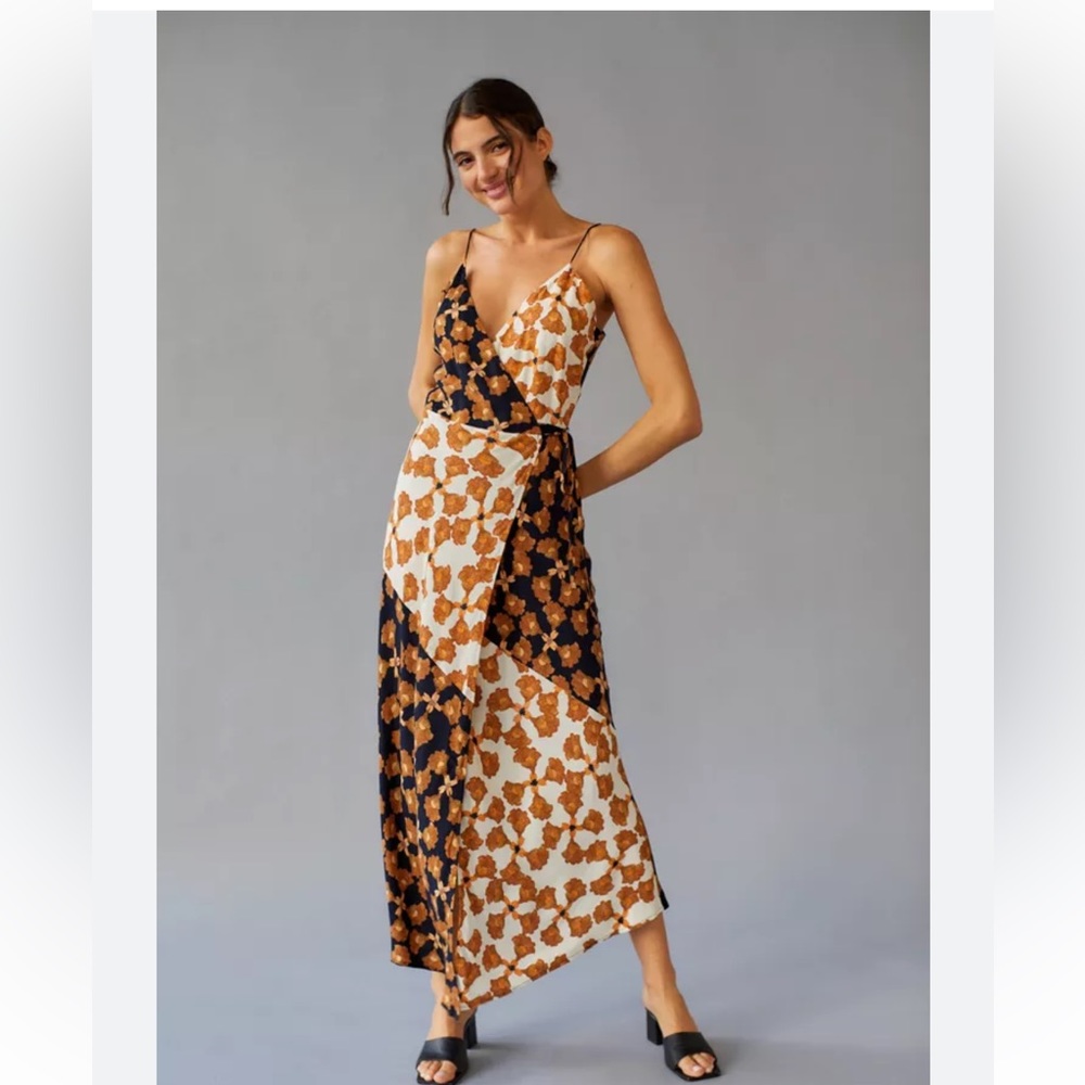 MINKPINK Urban Outfitters Nour Wrap MIDI Dress Cami Dress Size Small Fashion NWT